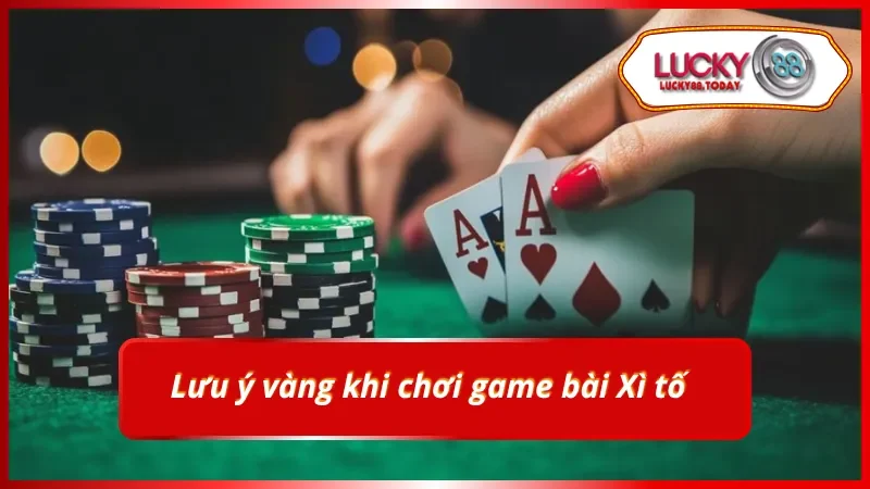 Các lưu ý vàng khi cá cược luật chơi xì tố